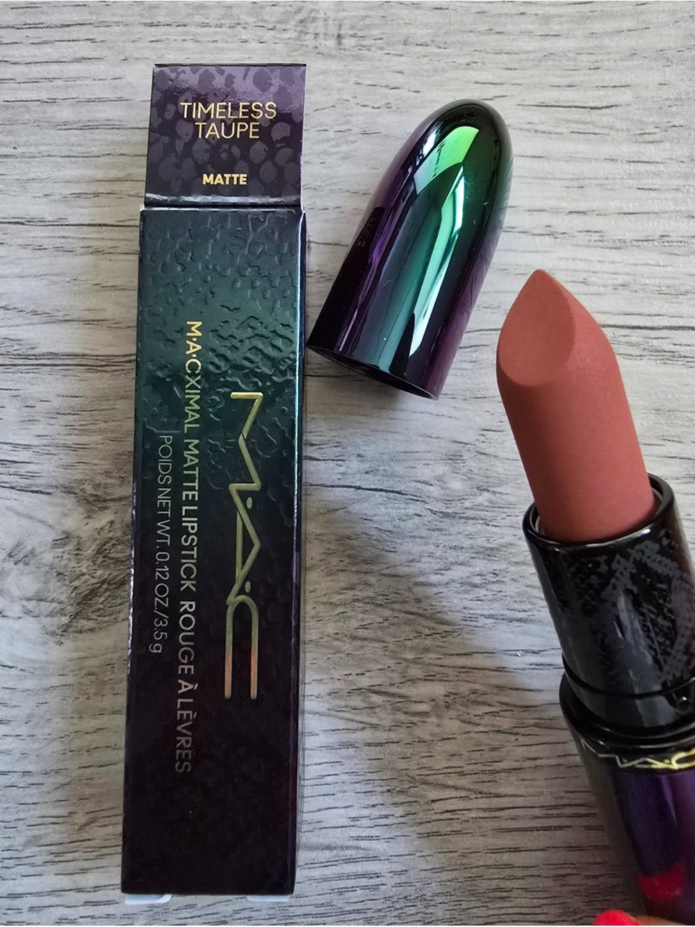 MAC Macximal Matte Lipstick Limited Edition FULL Sz .12 Oz TIMELESS TAUPE BNIB